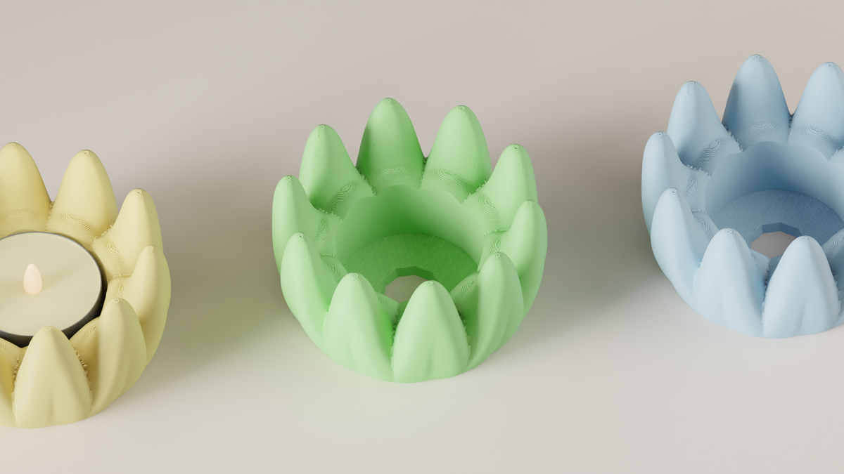LED Candle Holder Succulent Plant Style Tealight