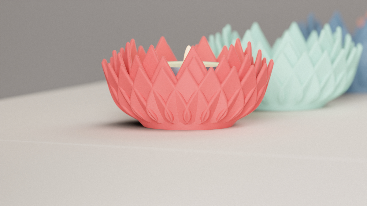LED Tealight Lotus Flower LED Candle Holder