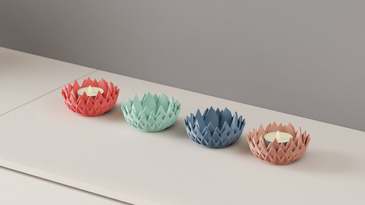 LED Tealight Lotus Flower LED Candle Holder