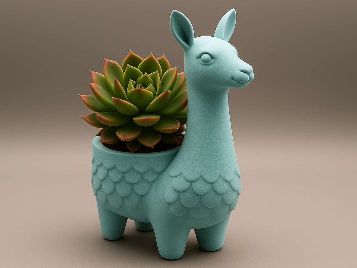 Llama Succulent Planter Pot