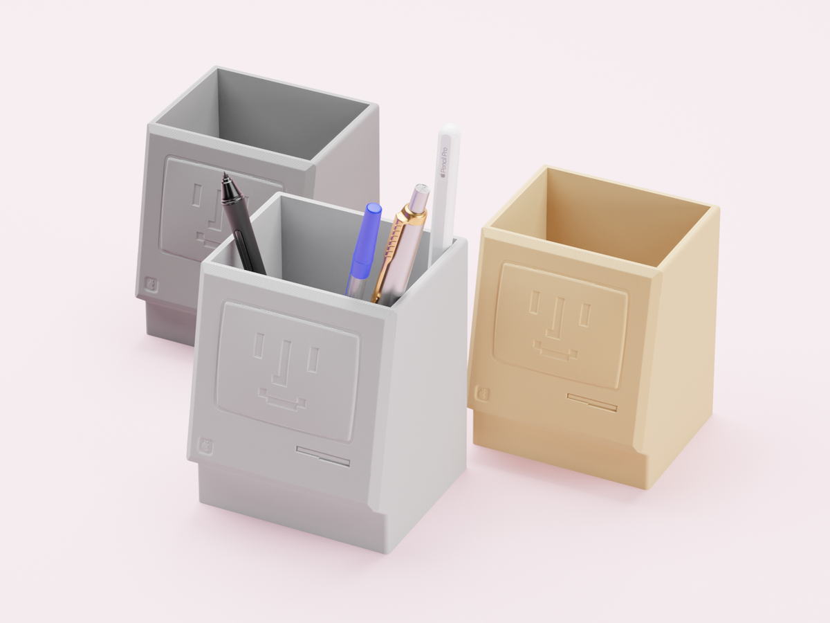 Mac Classic Design Pencil Holder
