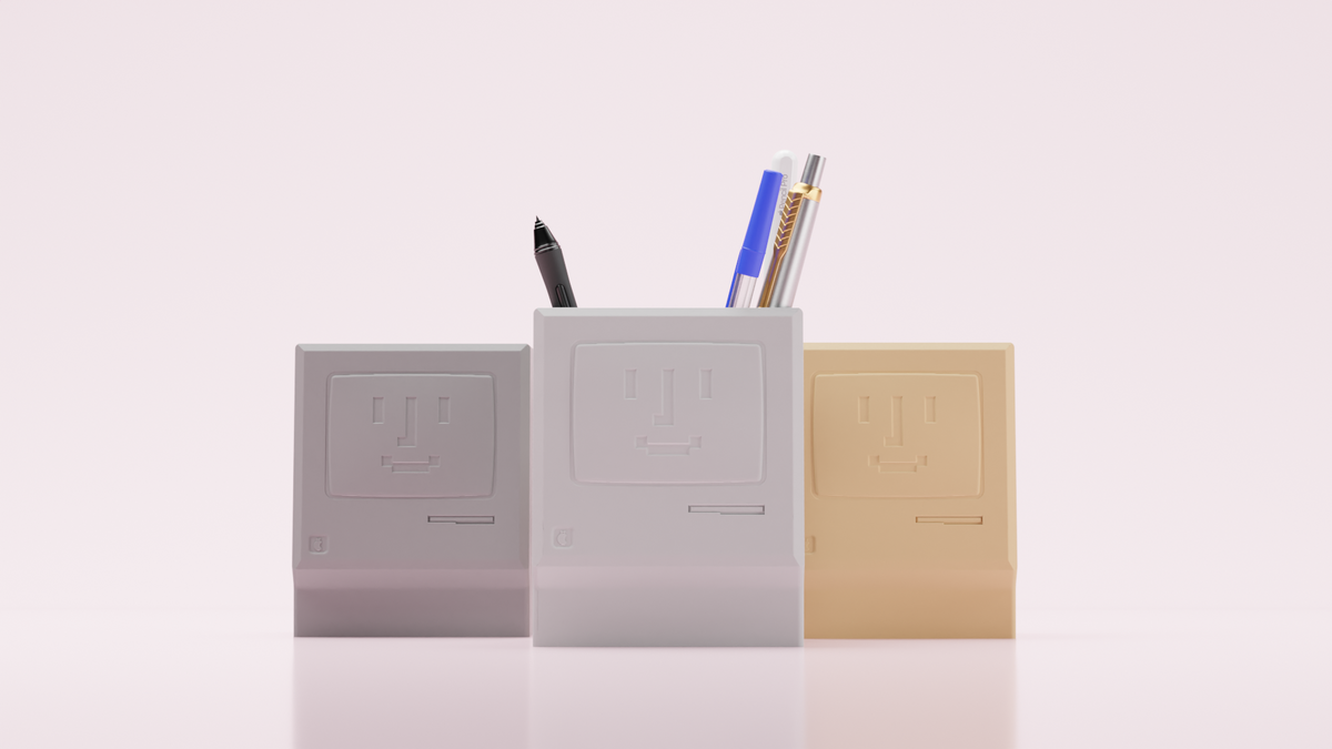 Mac Classic Design Pencil Holder