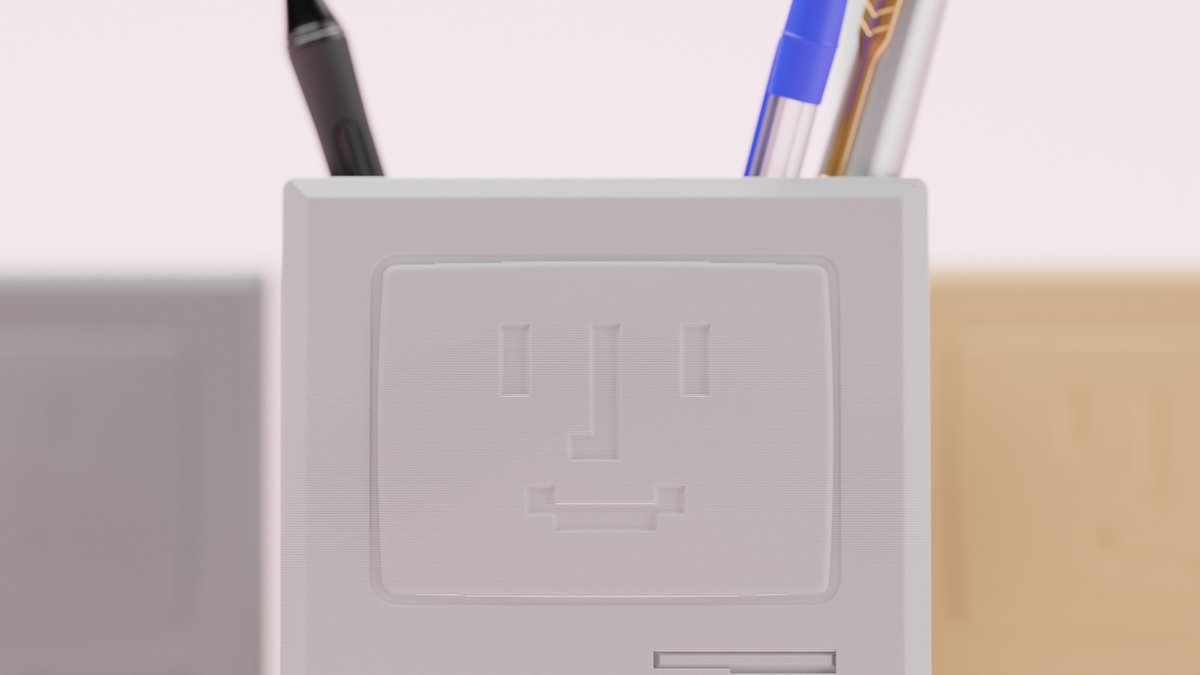 Mac Classic Design Pencil Holder