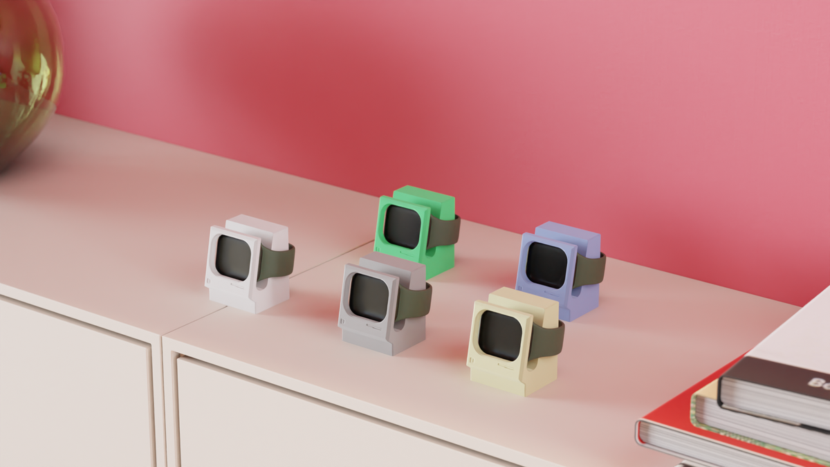 Mac Classic Style Smartwatch Charging Stand