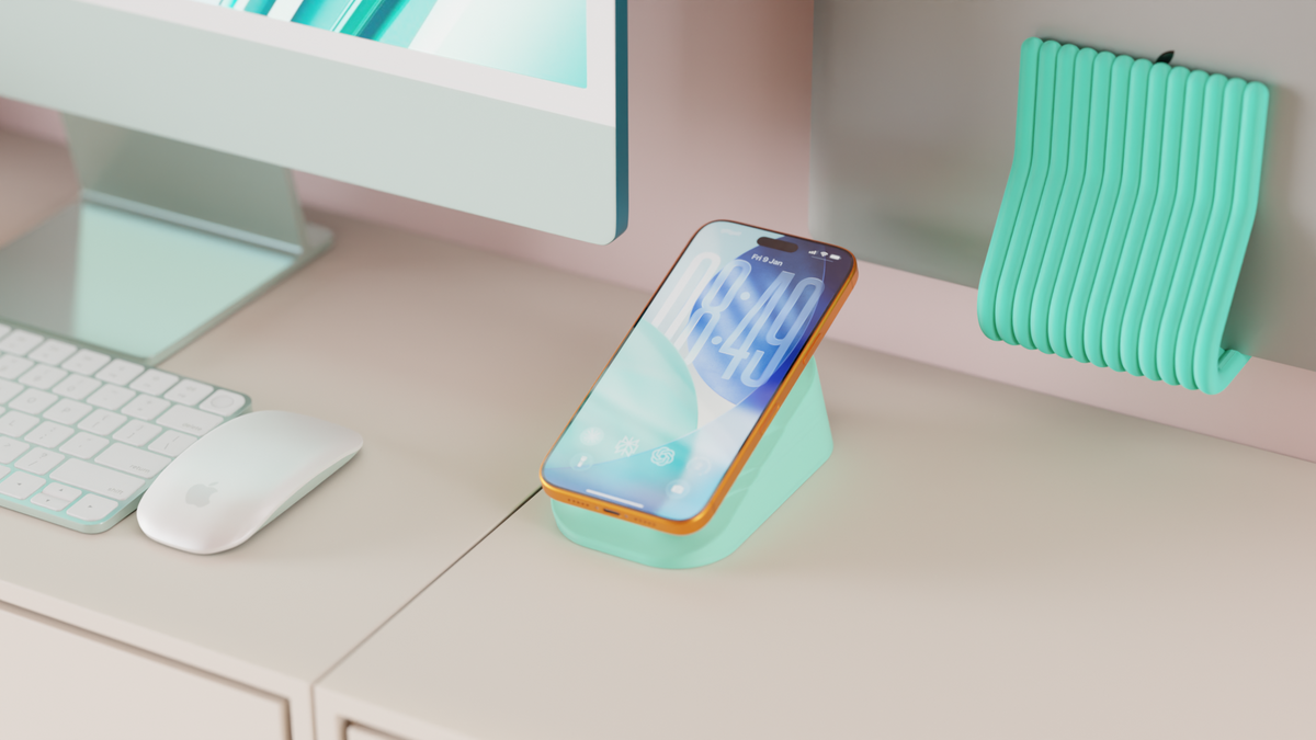 MagSafe-Compatible and Pixelsnap Mobile Phone Charging Stand