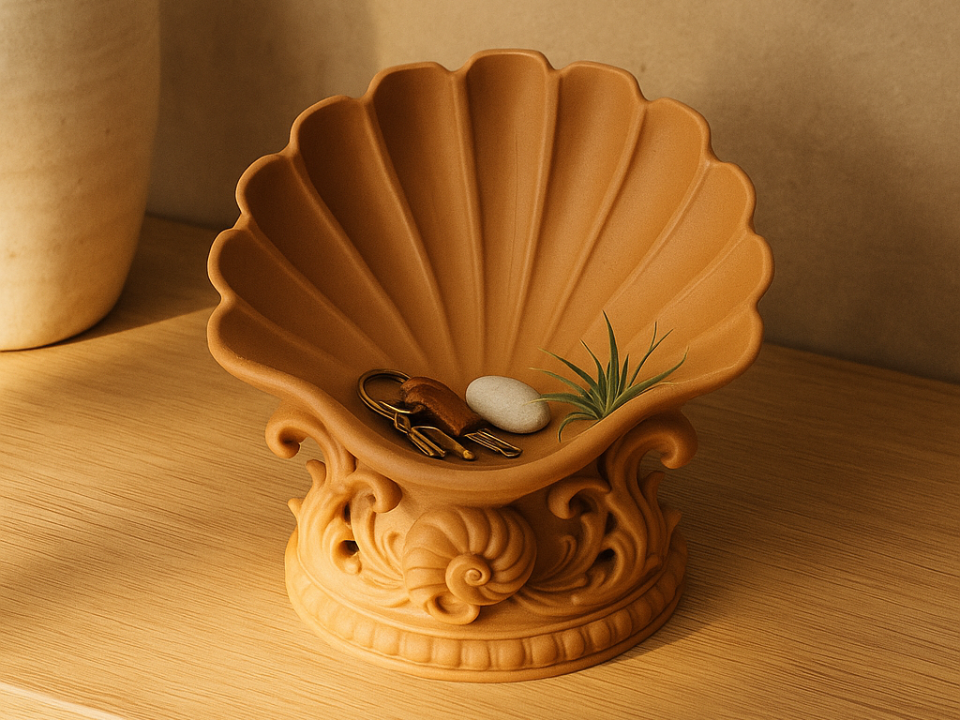 Mediterranean Shell Catch-All Bowl