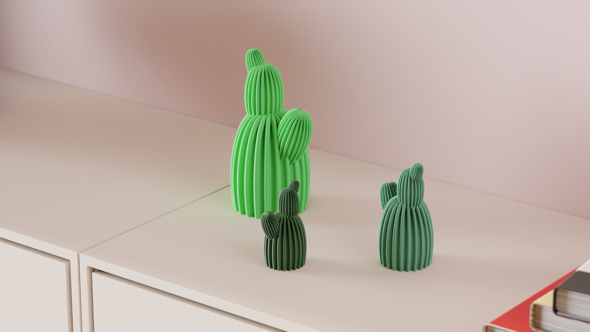 Minimal Cactus Ornament – Small size