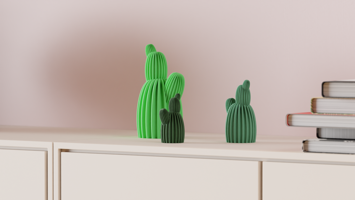 Minimal Cactus Ornament