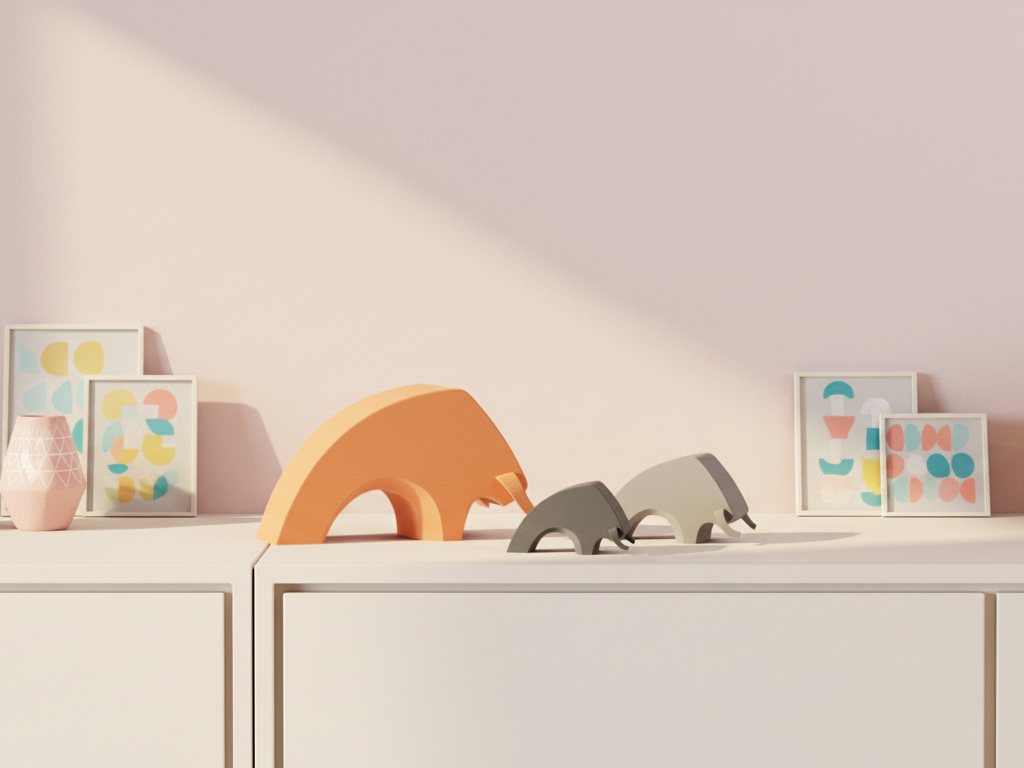 Minimalist Bull Figure