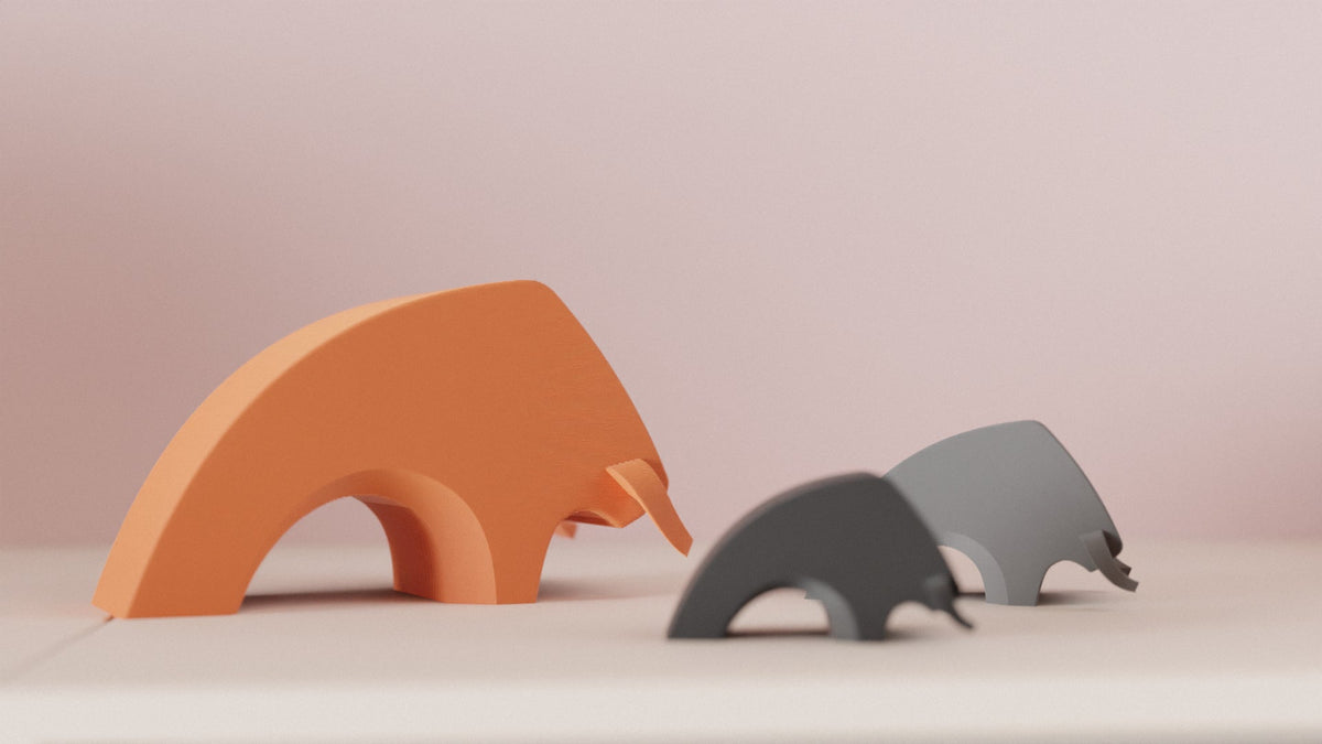 Minimalist Bull Figure – Large size