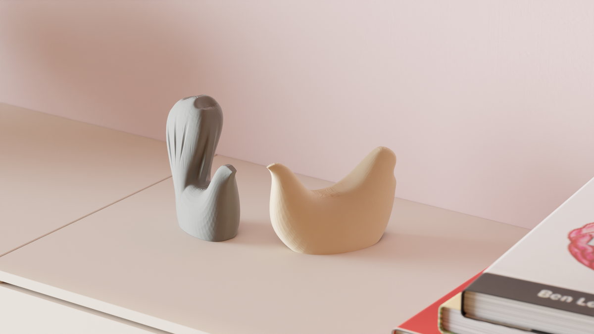 Minimalist Chicken Ornaments