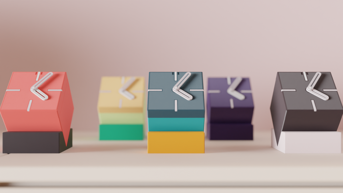 Minimalist Cube Desk Clock