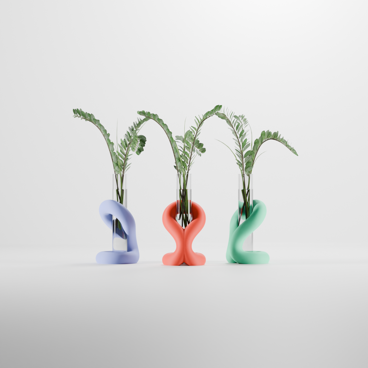 Minimalist Loop Propagation Vase Holder