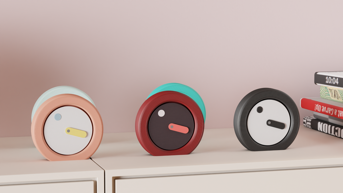 Minimalist Moving Face Desk Clock