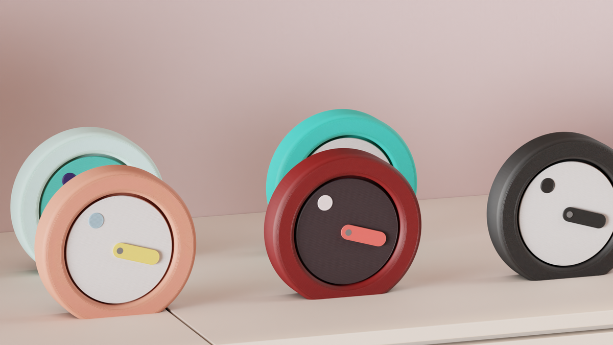 Minimalist Moving Face Desk Clock