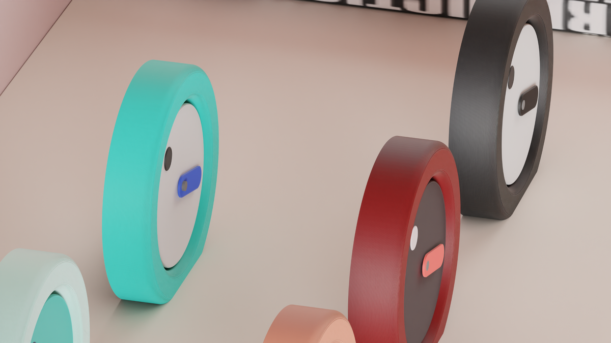 Minimalist Moving Face Desk Clock
