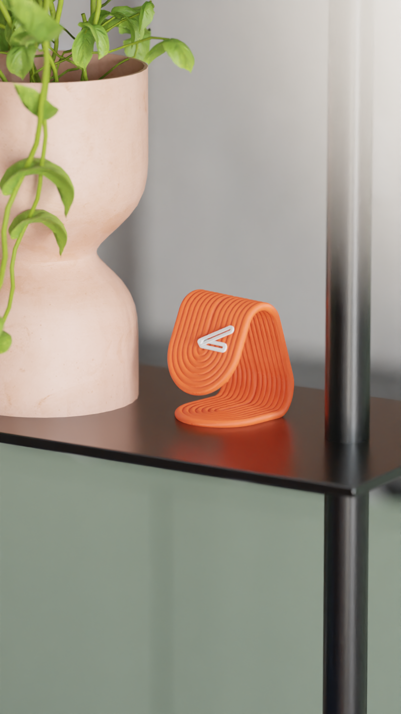 Minimalist Ribbon Loop Desk Clock