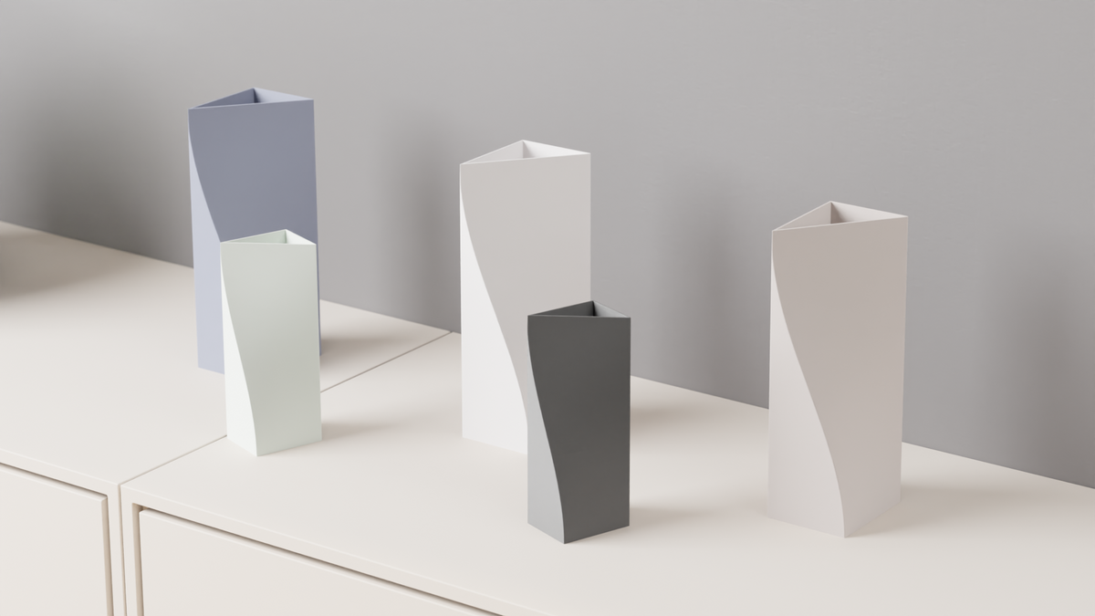 Minimalist Vase Sculptural Dried Flower Vase