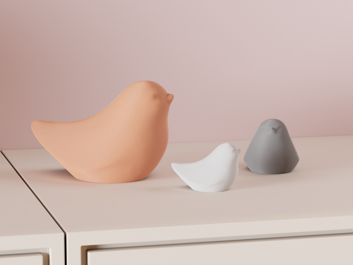 Minimalistic Bird Figure