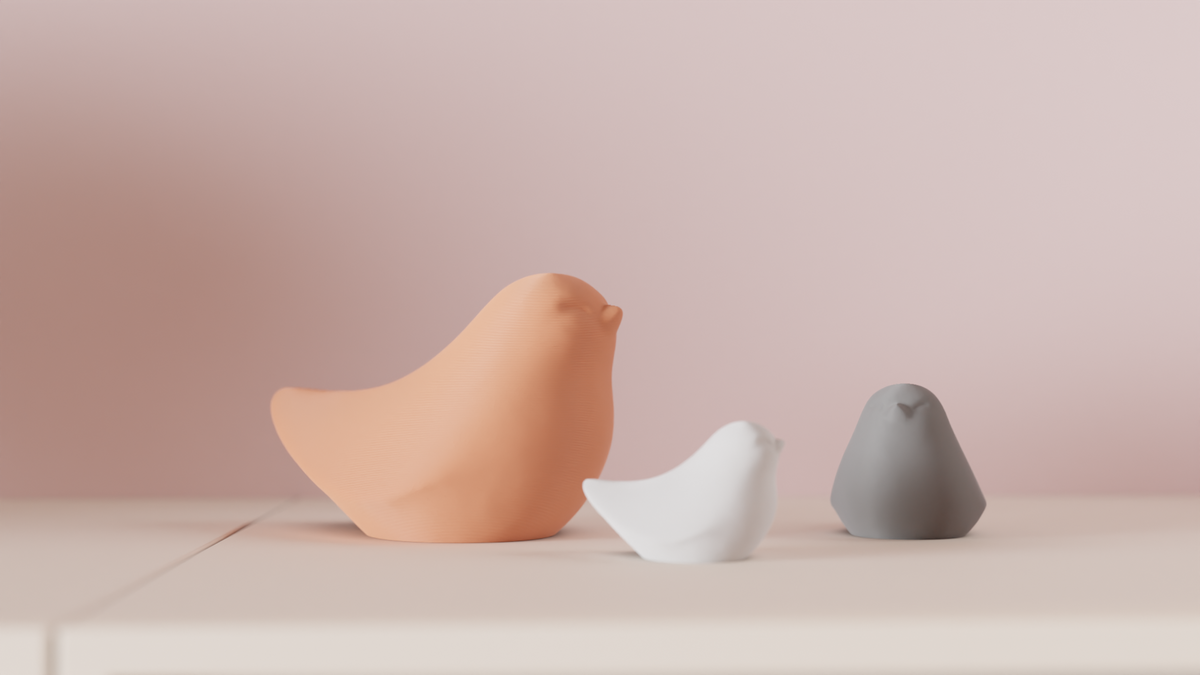 Minimalistic Bird Figure – Small size