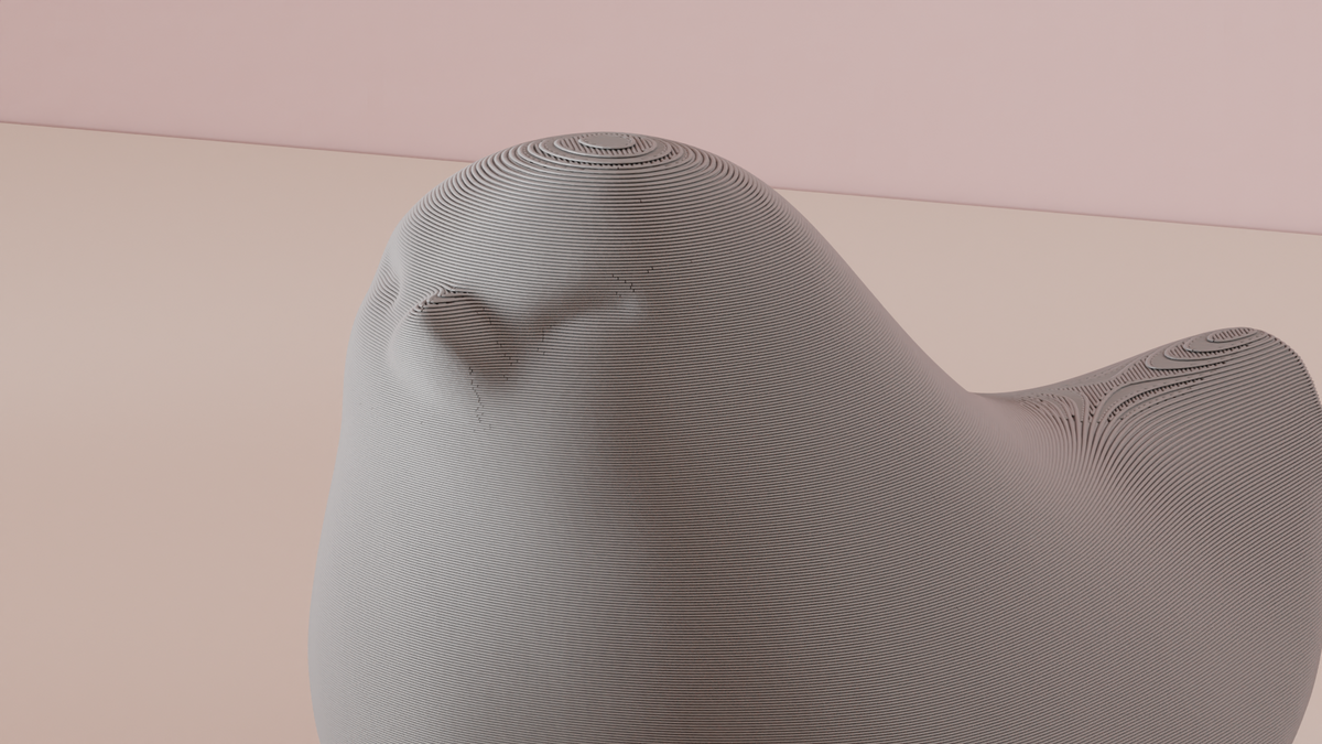 Minimalistic Bird Figure – Small size