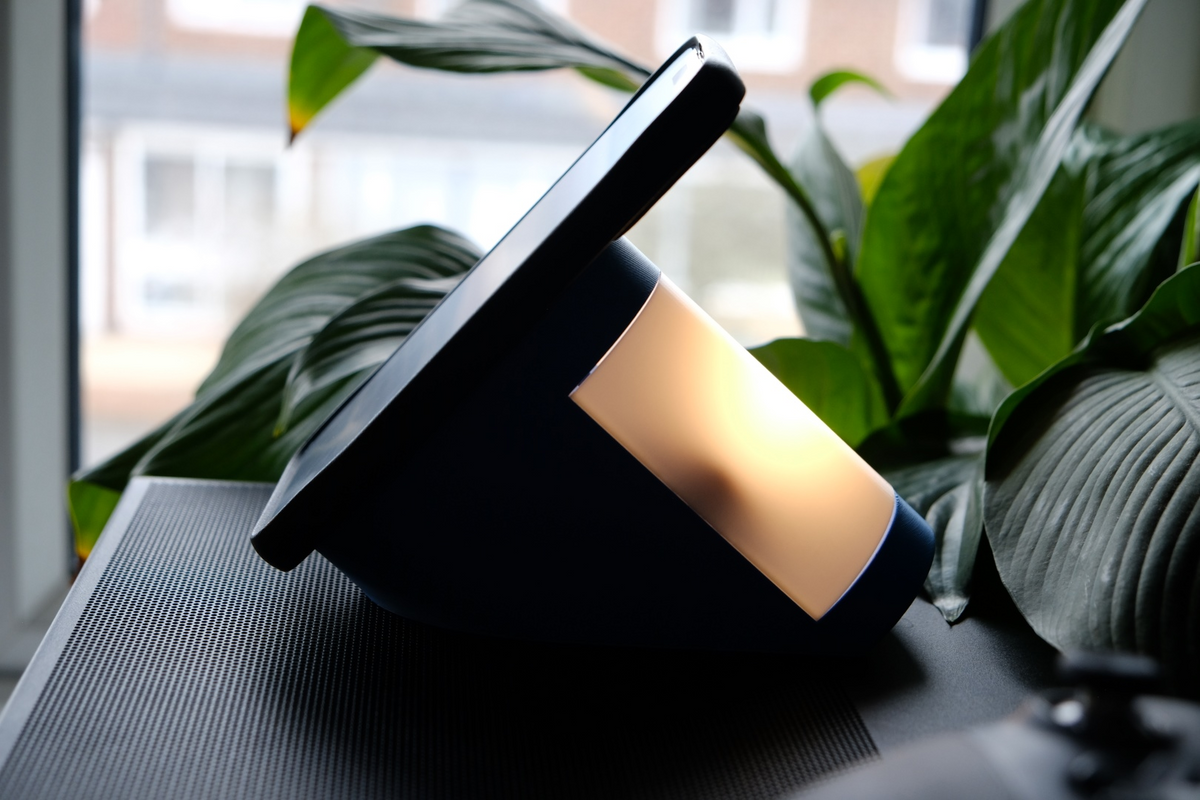 Mobile Phone Stand with Charger and RGB Lamp