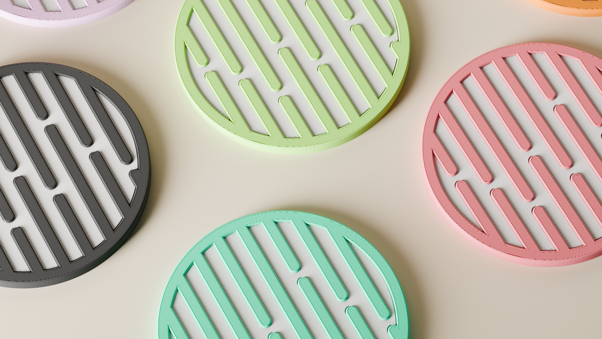 Modern Coaster Multi Colour Single Extruder Design