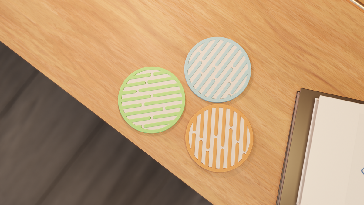 Modern Coaster Multi Colour Single Extruder Design