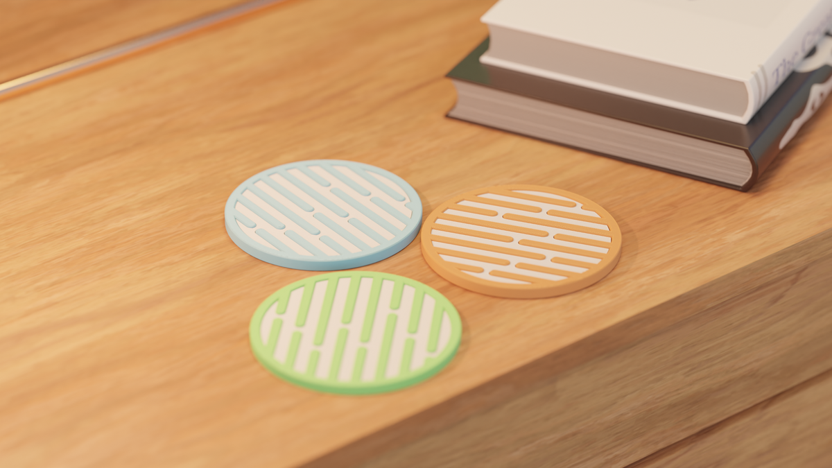 Modern Coaster Multi Colour Single Extruder Design