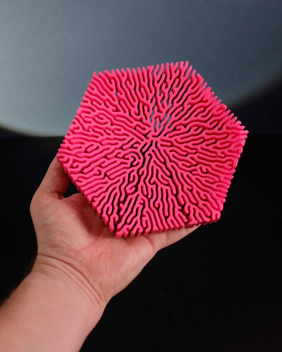 Modern Coral Hexagon Catch All Bowl