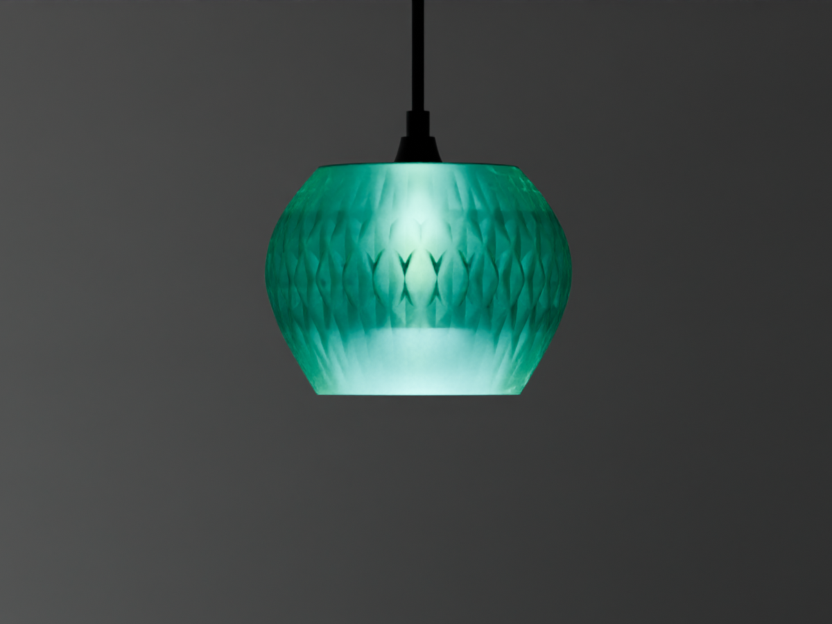 Modern Faceted Pendant Light