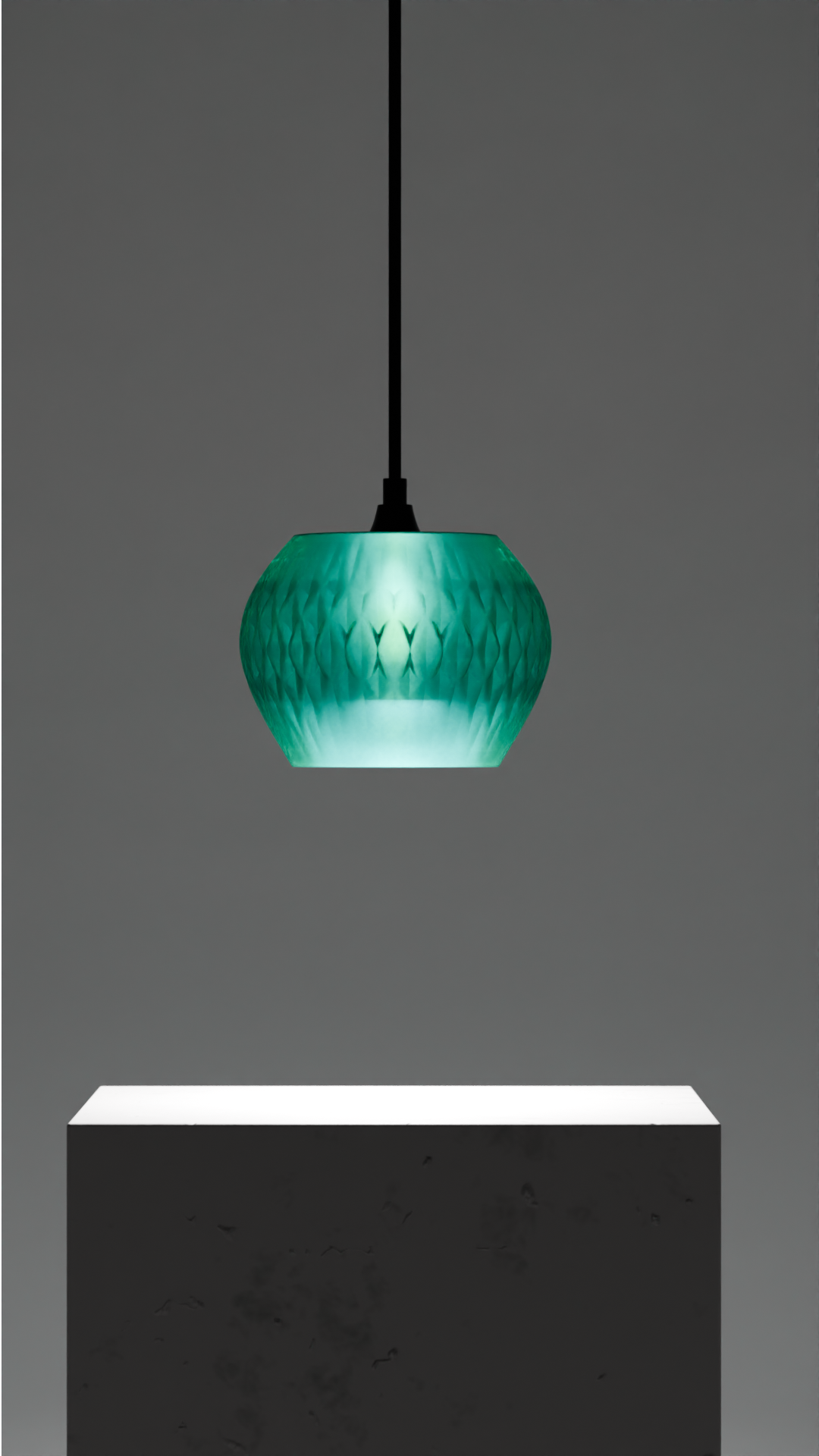 Modern Faceted Pendant Light