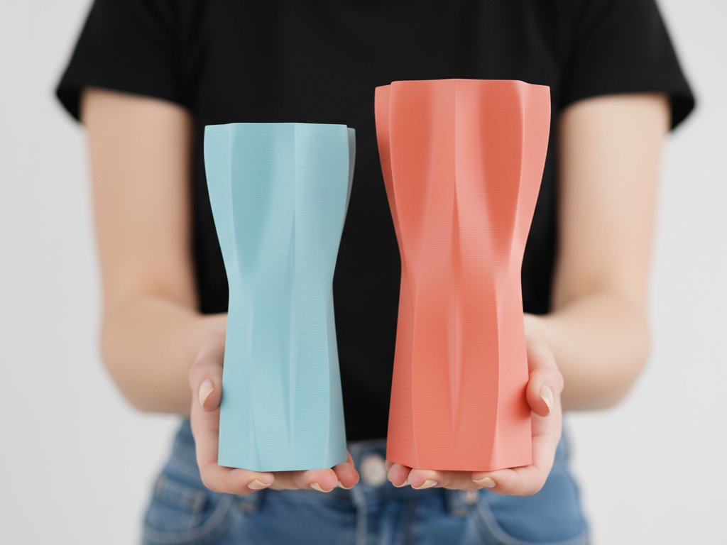 Modern Faceted Vase
