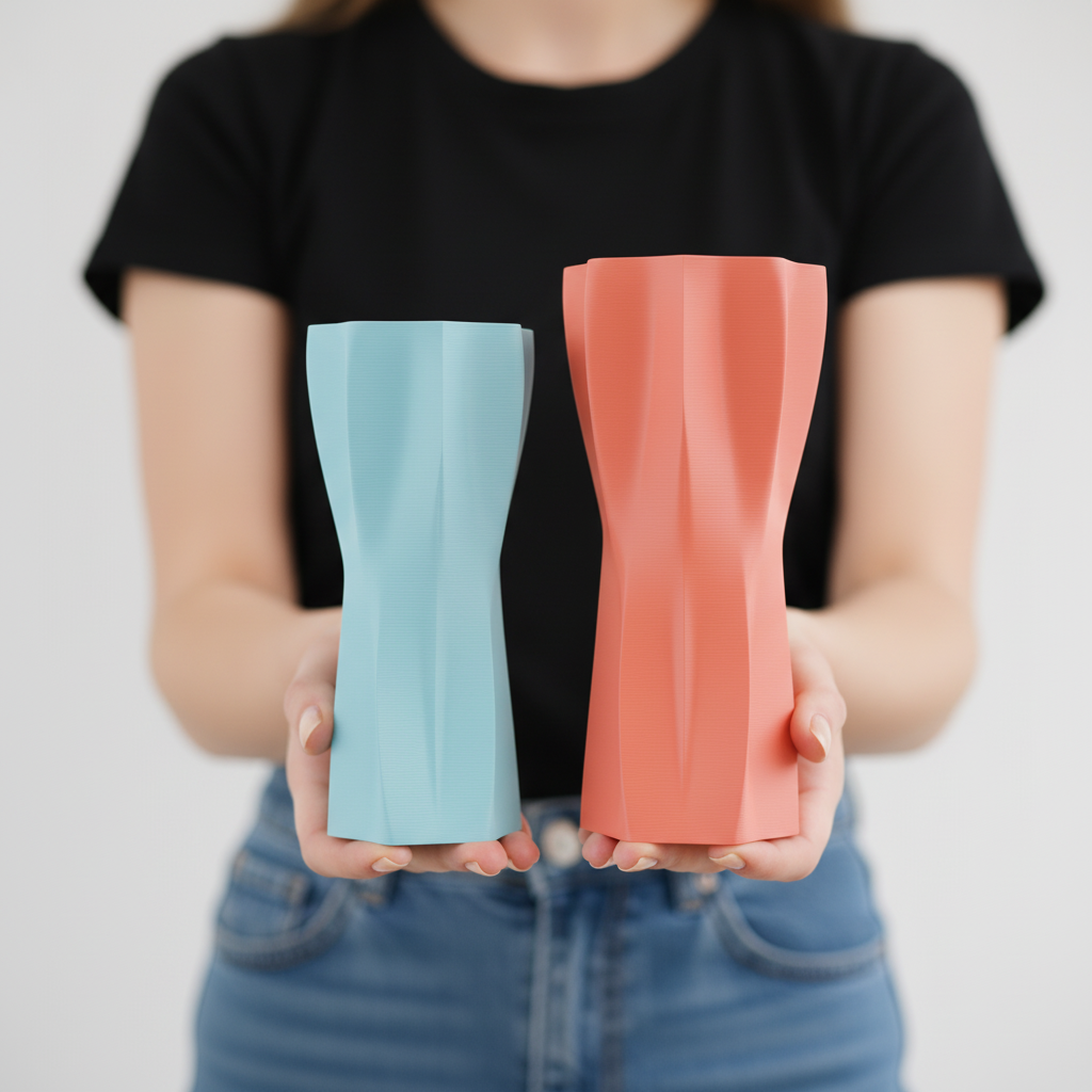 Modern Faceted Vase