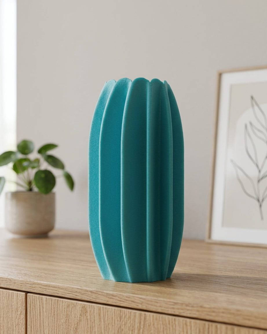 Modern Finned Vase
