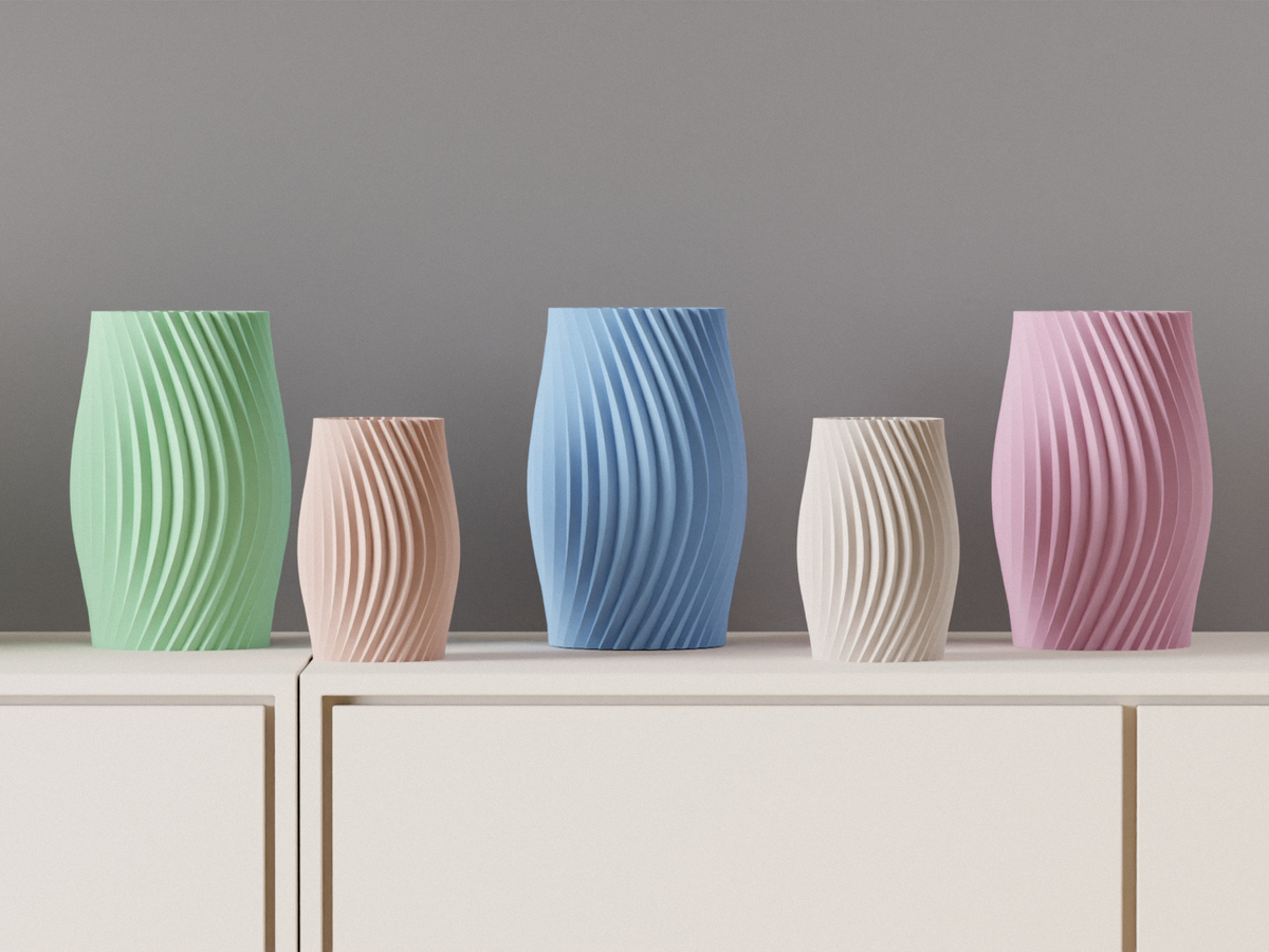 Modern Geometric Vase Spiral Vase
