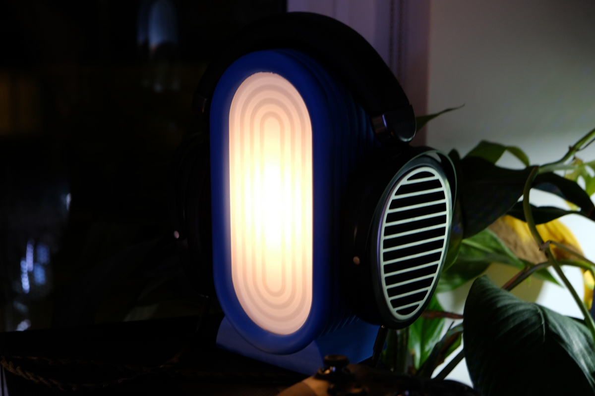 Modern Headphone Rest with Light