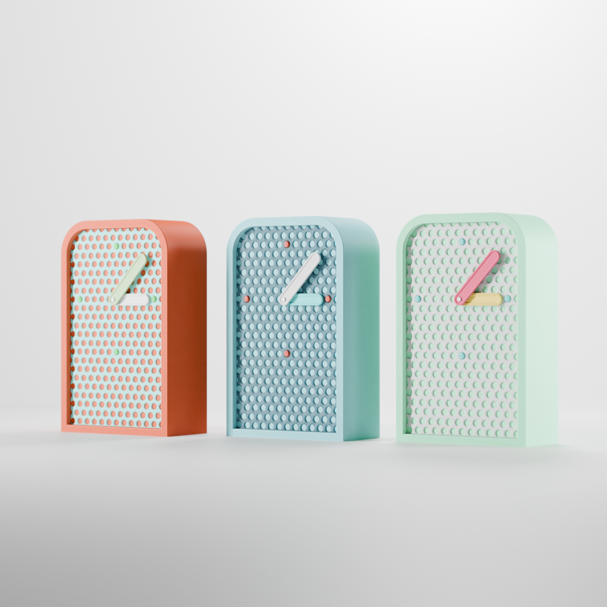 Modern Mesh Desk Clock