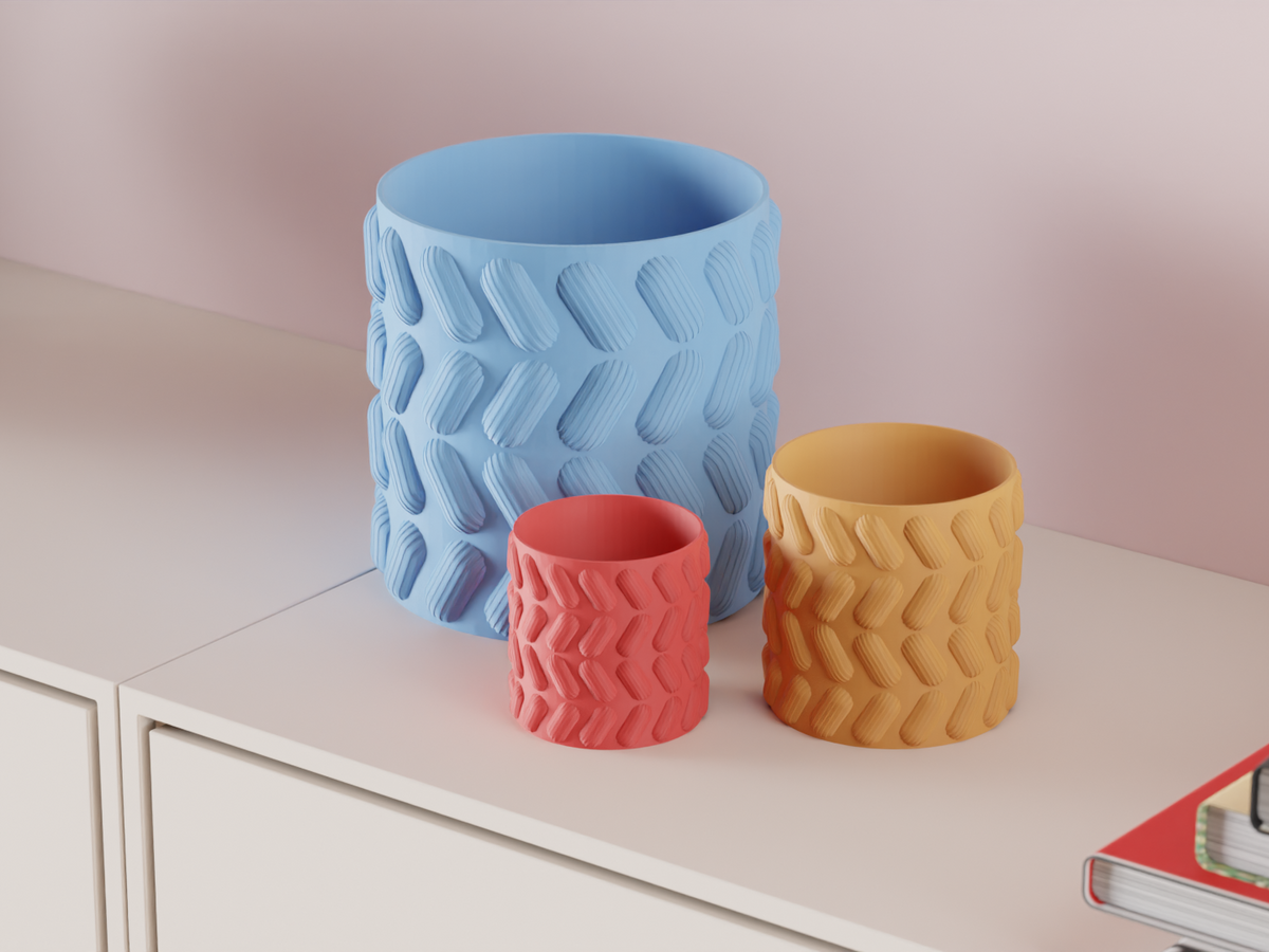 Modern Plant Pot Abstract Planter – Large size