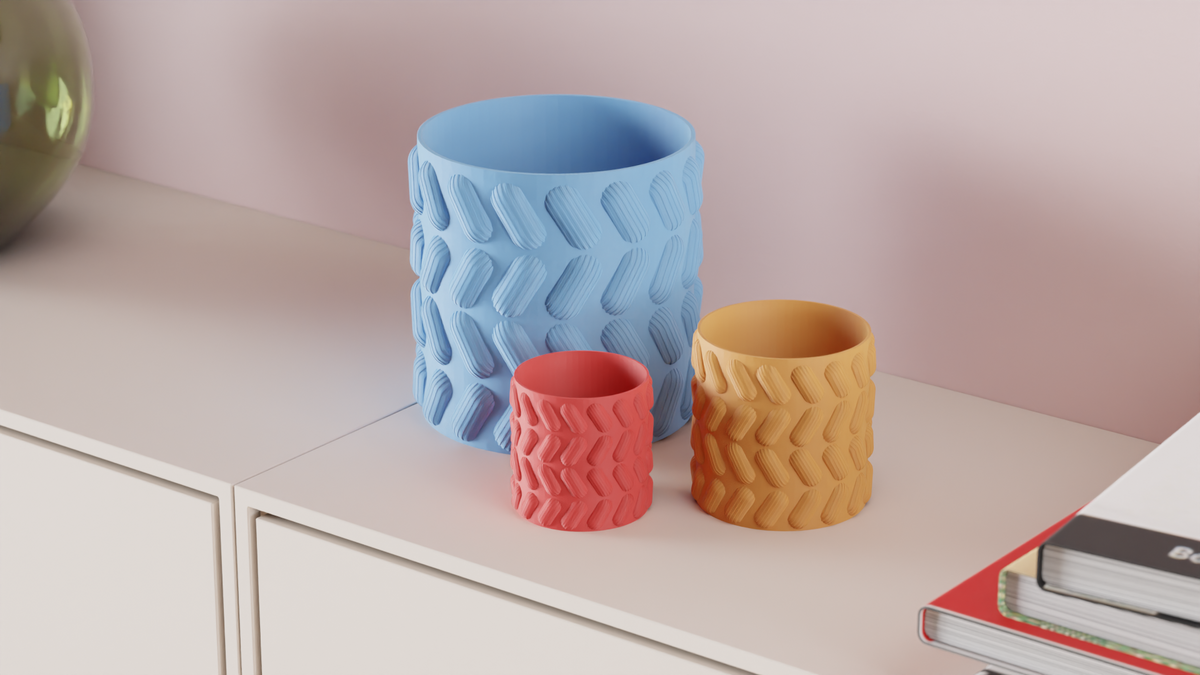 Modern Plant Pot Abstract Planter – Large size