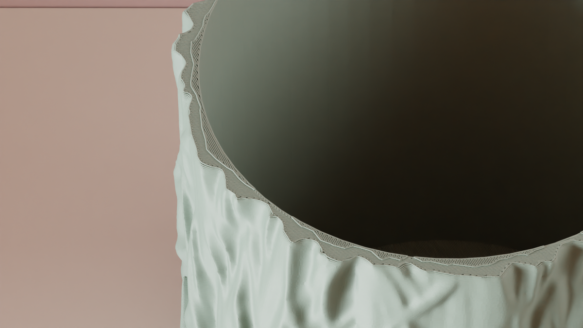 Modern Plant Pot Fur Style Textured Planter