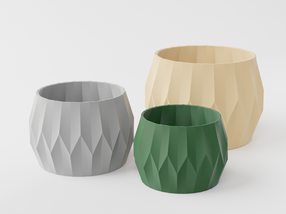 Modern Planter with Geometric Design
