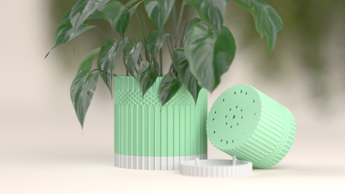 Modern Planter with Integrated Drainage