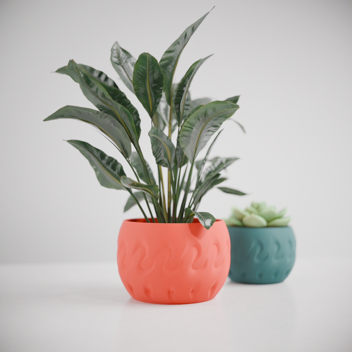 Modern Planter with Simple Elegant Pattern – Large size