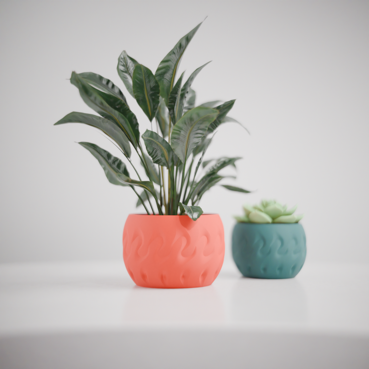 Modern Planter with Simple Elegant Pattern – Small size
