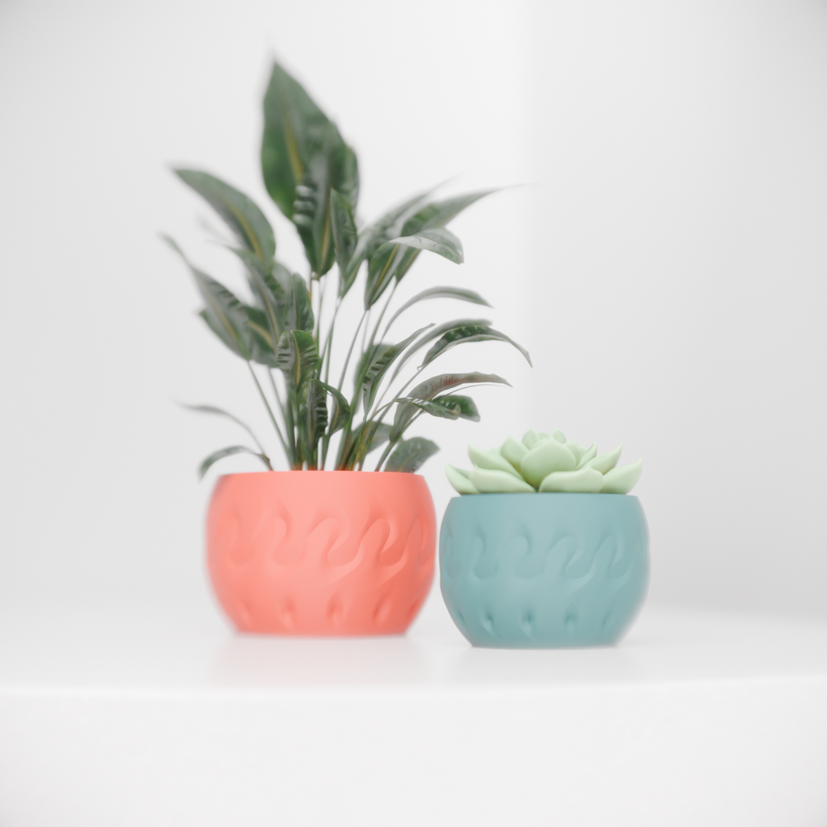 Modern Planter with Simple Elegant Pattern