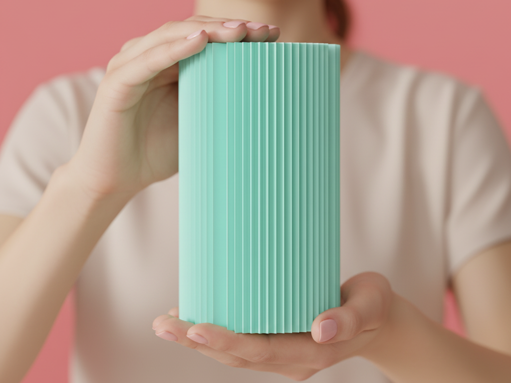 Modern Ribbed Vase – Large size