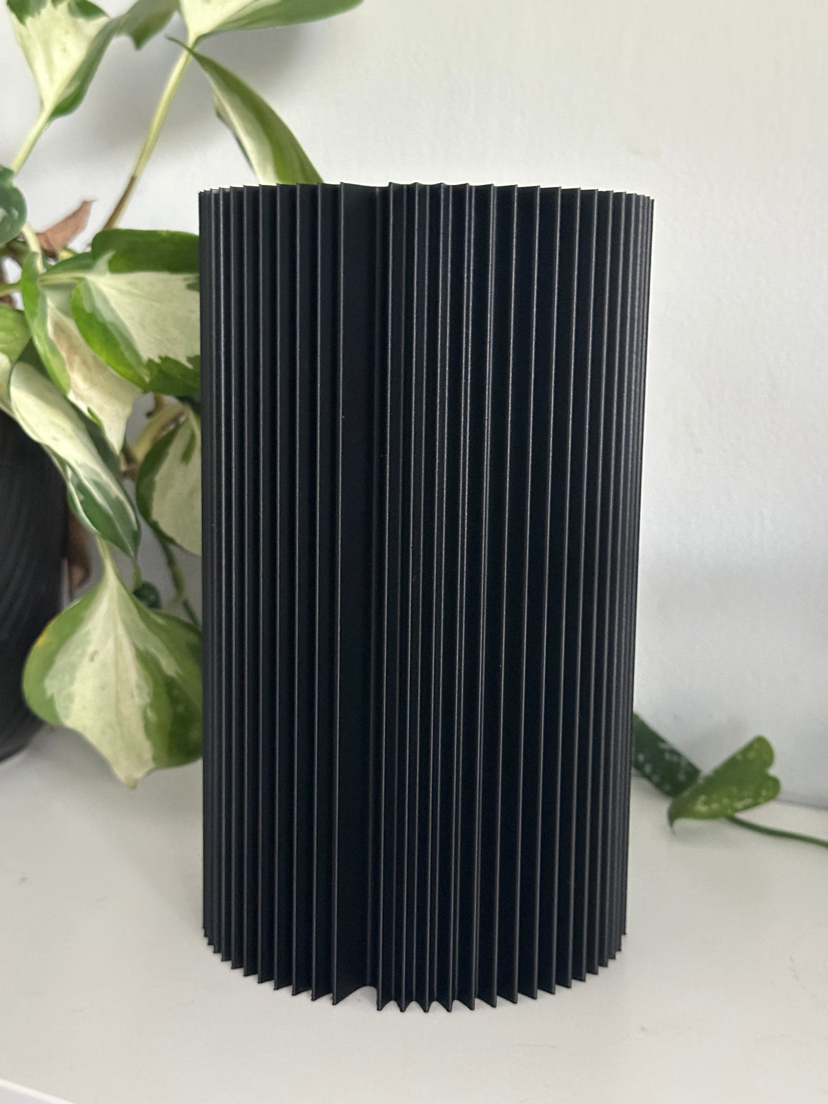 Modern Ribbed Vase