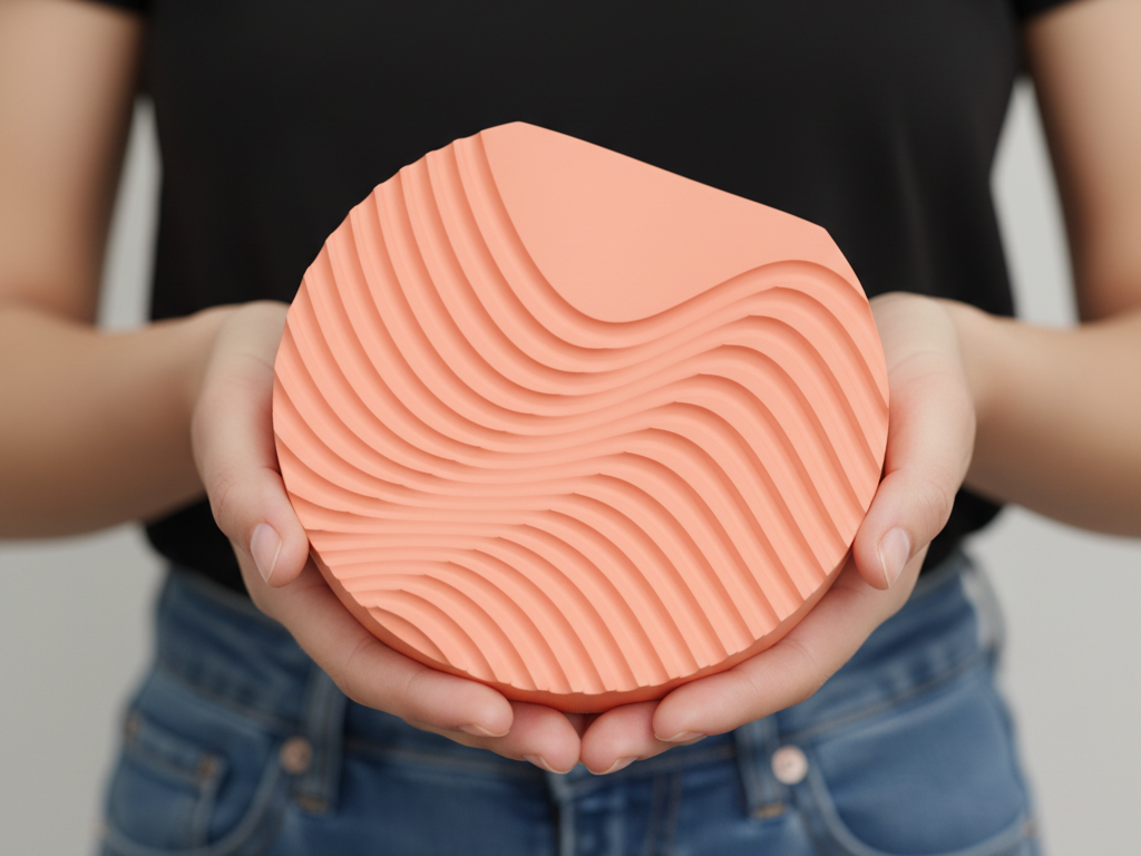 Modern Satisfying Catch All Tray with Wave Texture