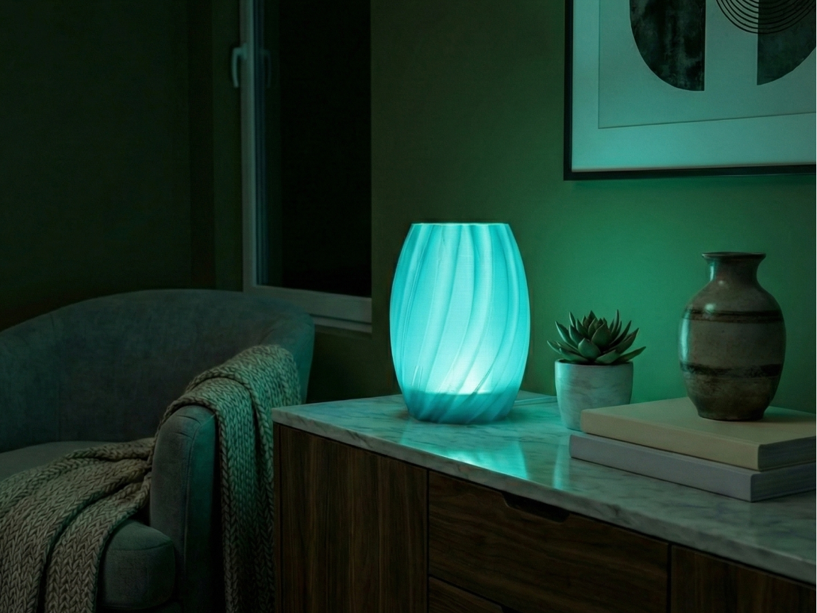 Modern Swirl Side Lamp